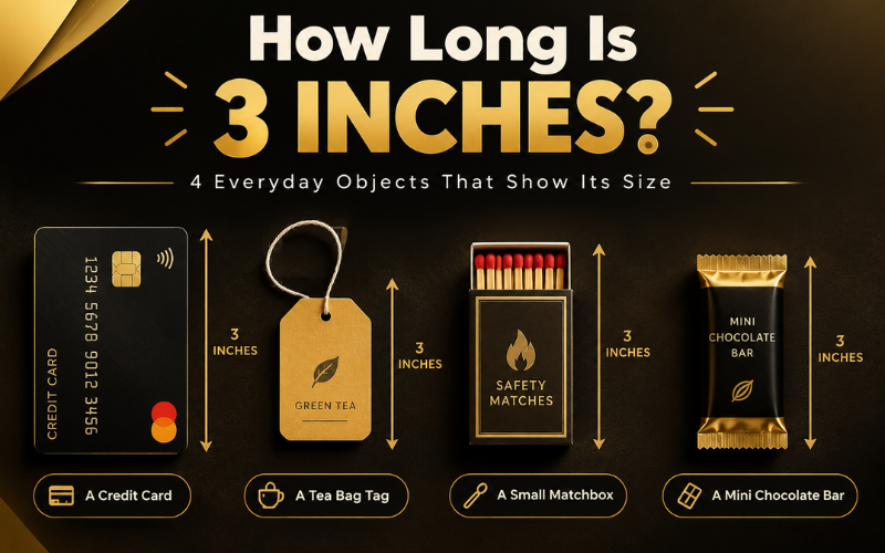 how long is 3 inches